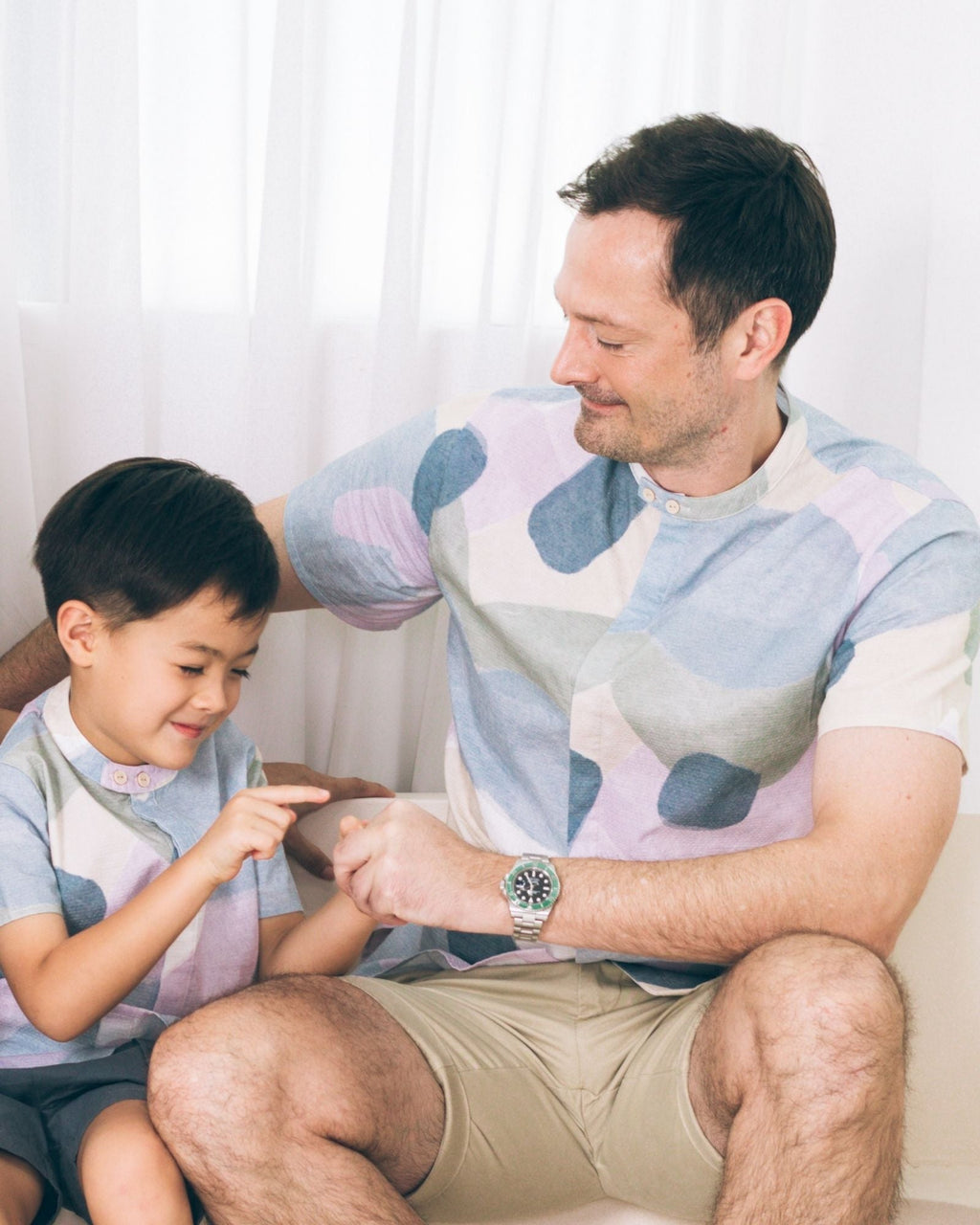 Serenity Peaks Dads Collar Shirt