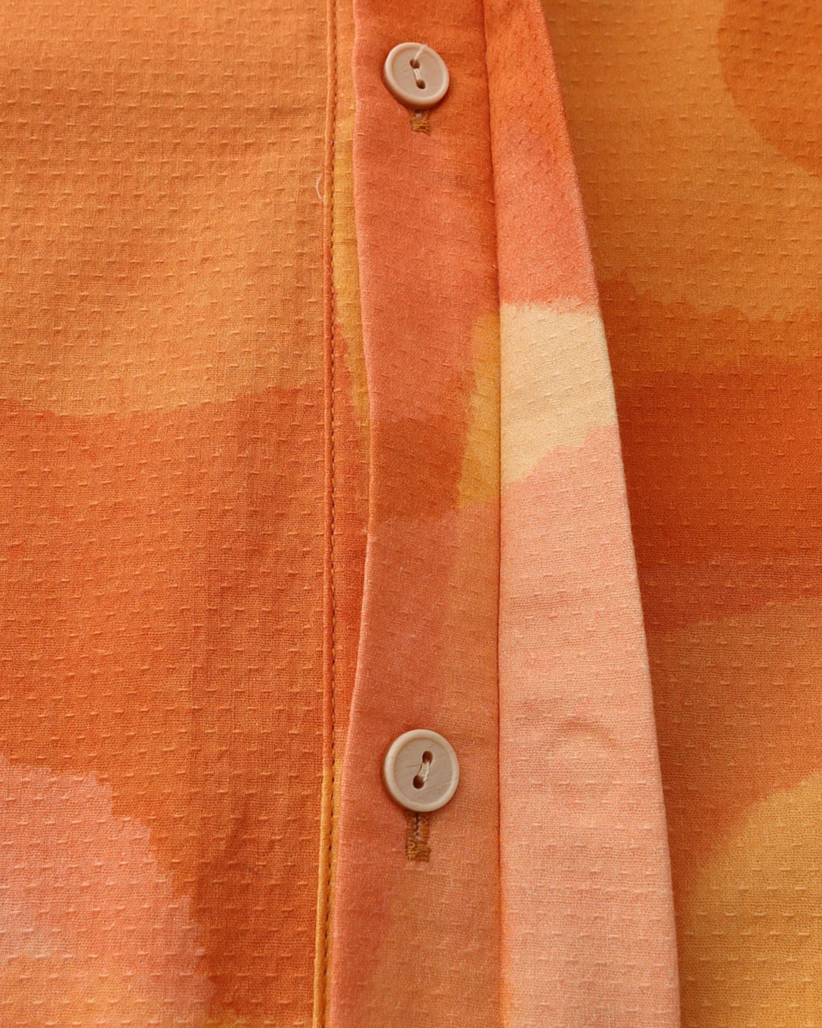 Golden Blossom Dads Collar Shirt