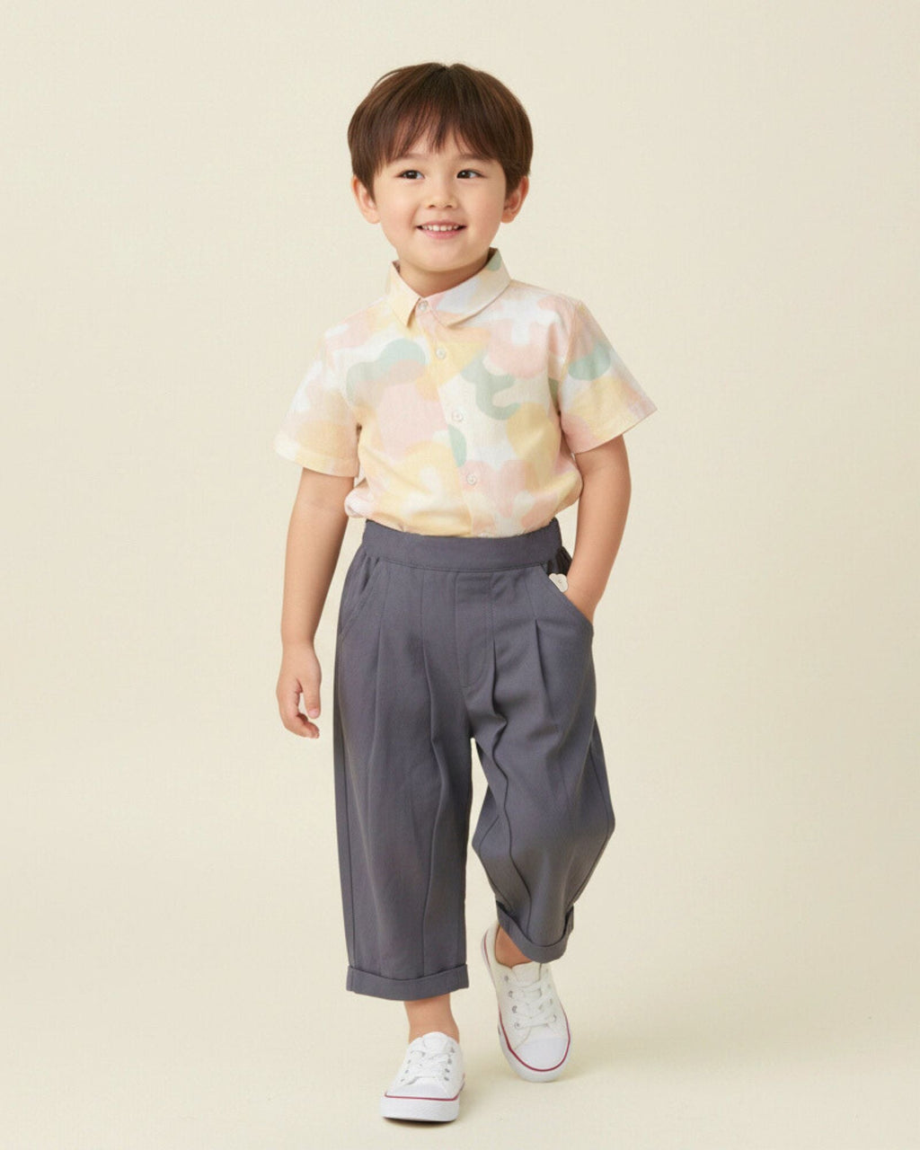 Pre-order: Blissful Blooms Asymmetrical Kids Shirt