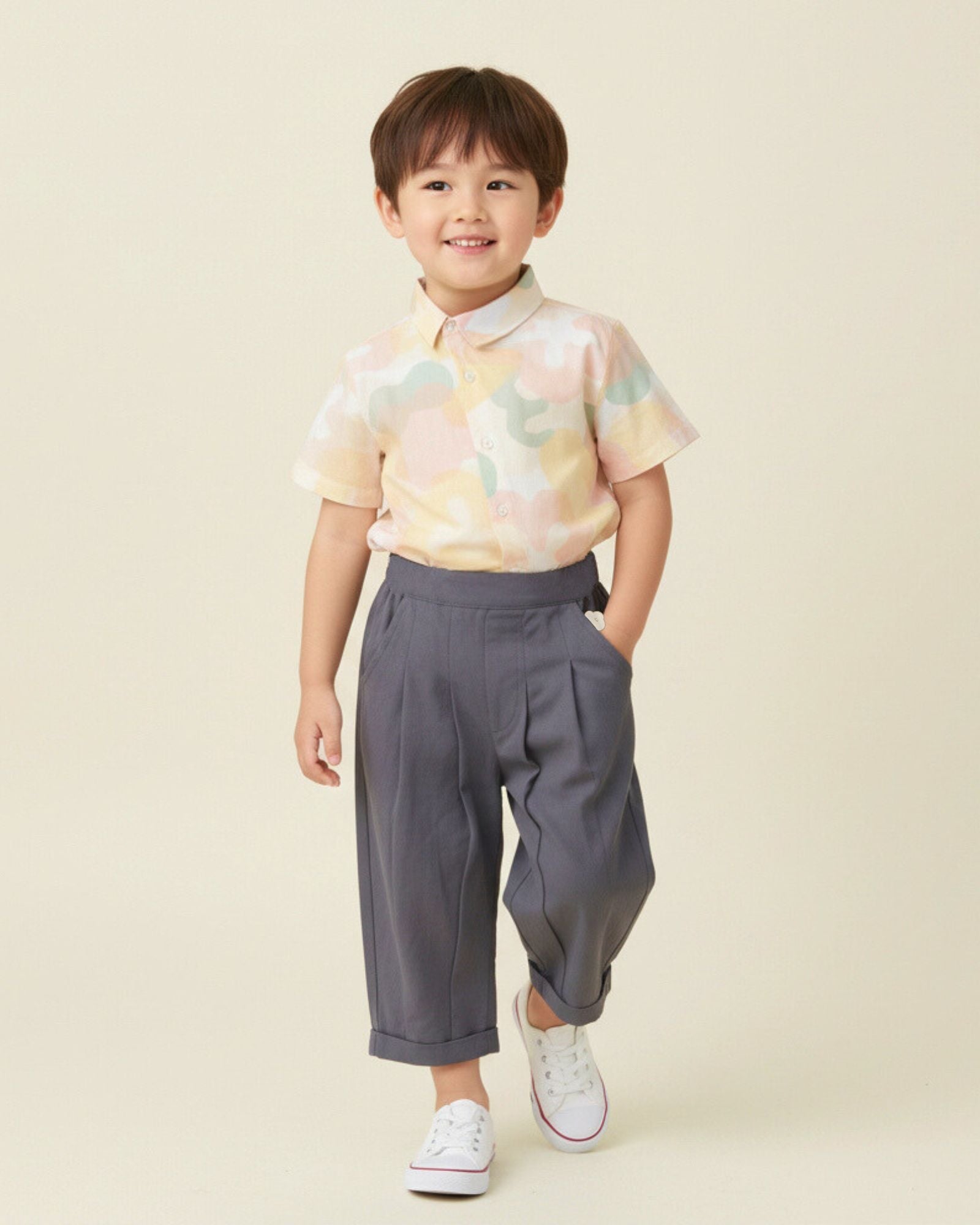 Pre-order: Blissful Blooms Asymmetrical Kids Shirt