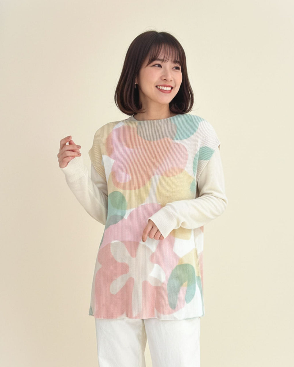 Pre-order: Blissful Blooms Crystal Pleated Top