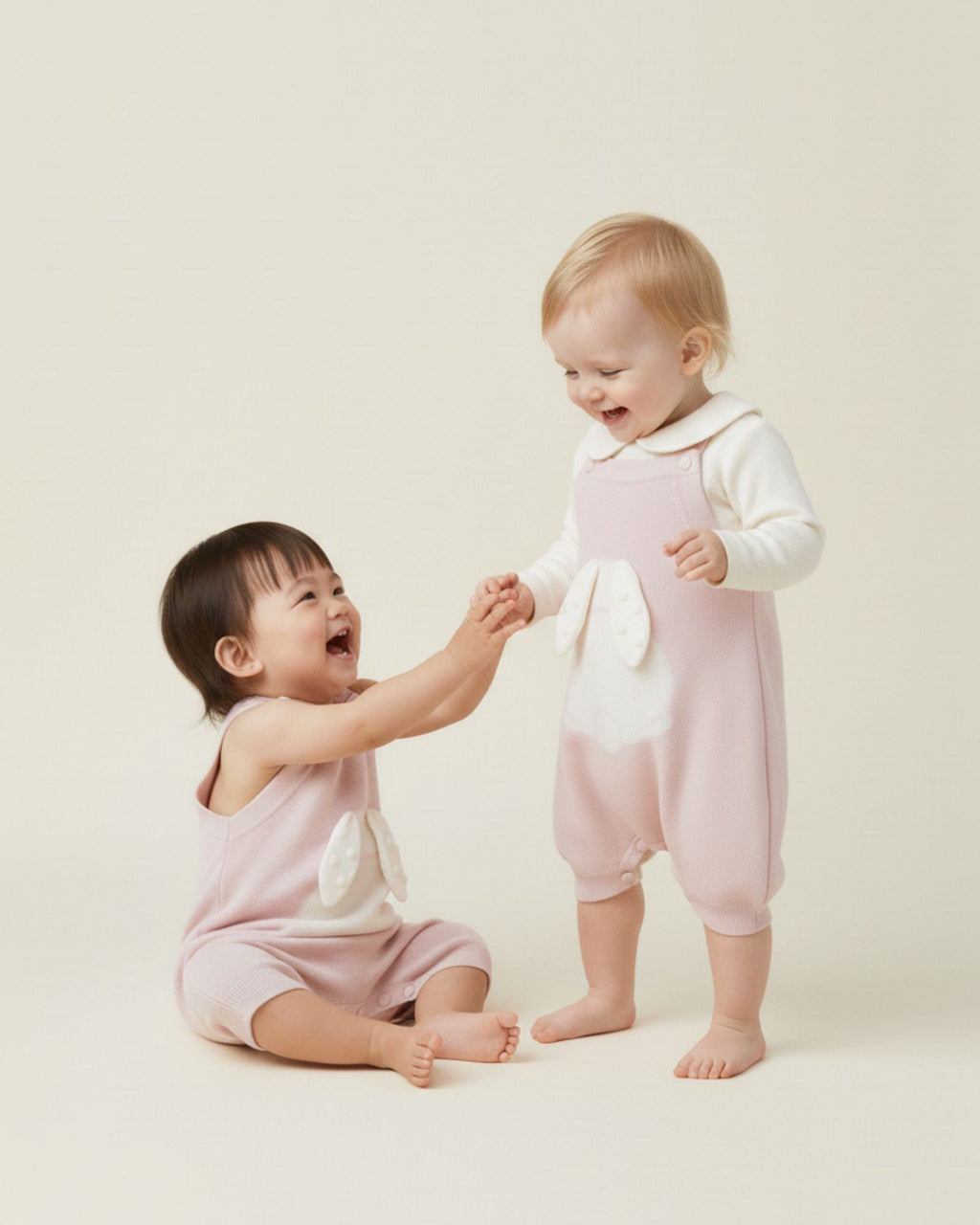 Bunny Knitted Baby Romper