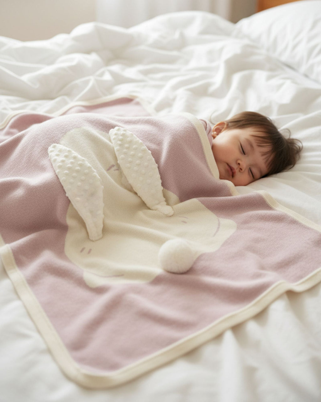 Bunny Knitted Blanket