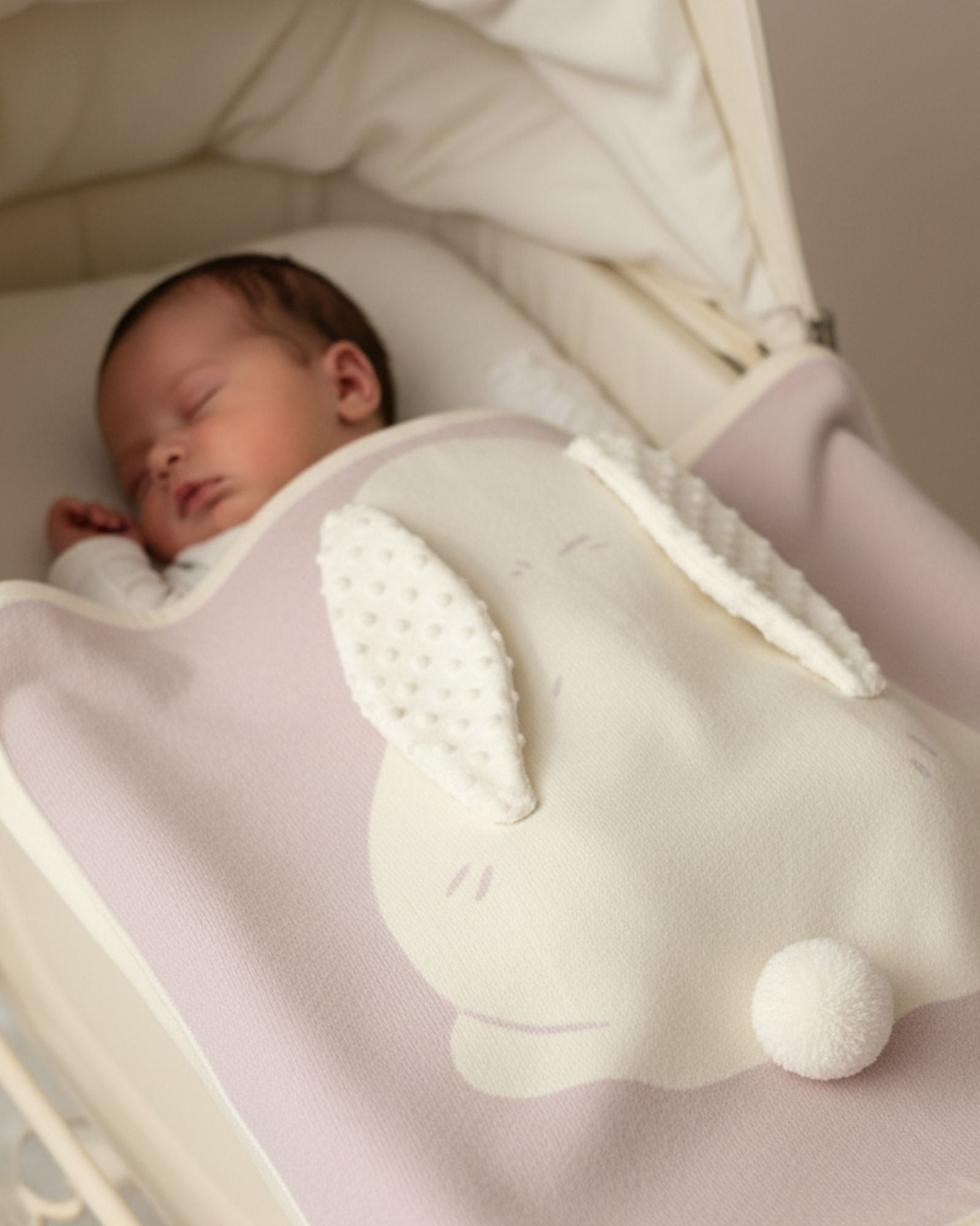 Bunny Knitted Blanket