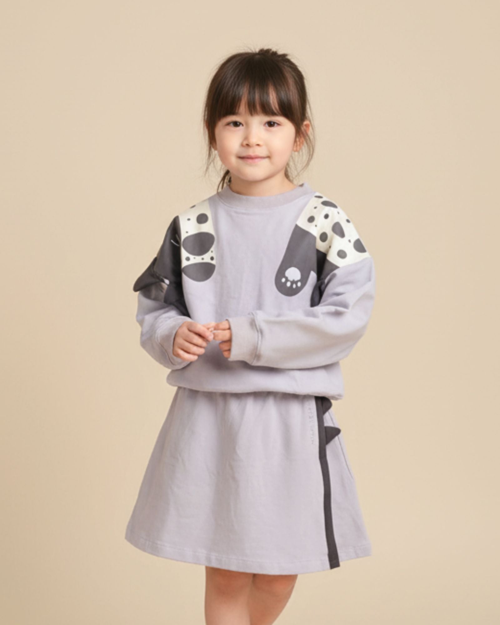 Clingy Kitty Cropped Kids Sweatshirt
