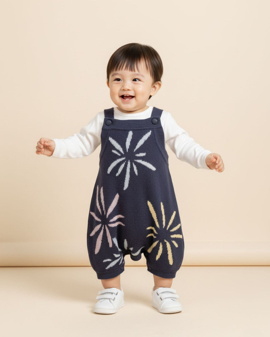 Fireworks Knitted Baby Romper