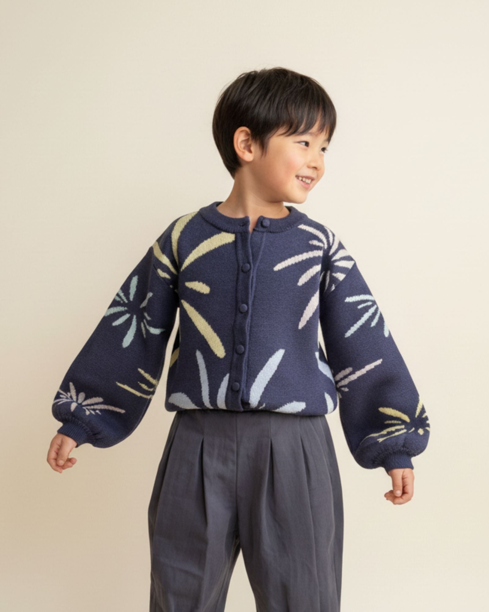 Fireworks Knitted Cardigan (Kids & Adults)