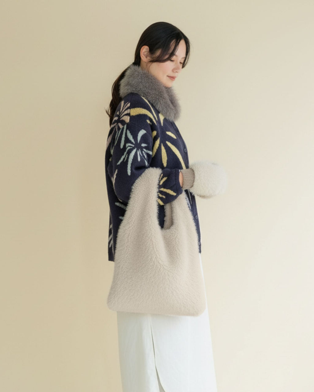 Fluffy Eco Triangle Tote Bag