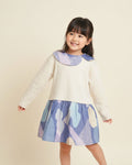 Moonlit Glow Asymmetrical Girls Dress