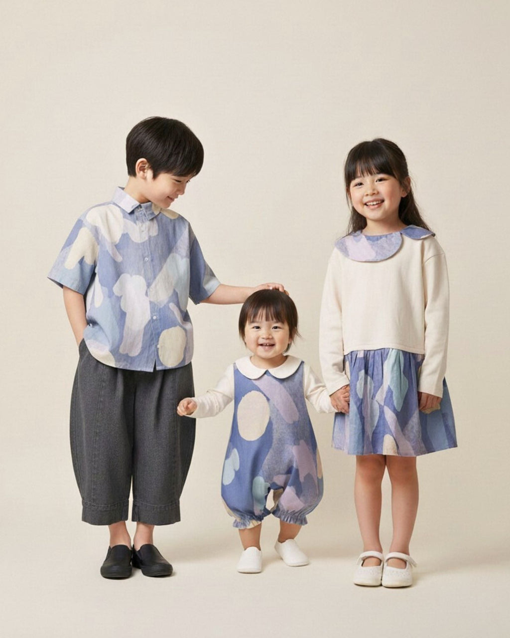 Moonlit Glow Asymmetrical Girls Dress