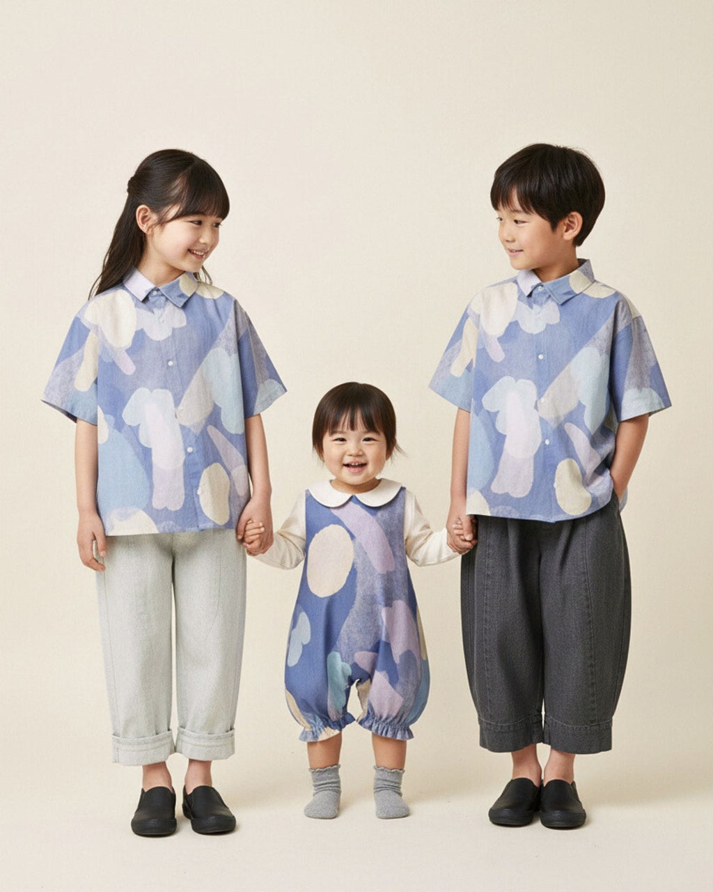 Moonlit Glow Asymmetrical Kids Shirt