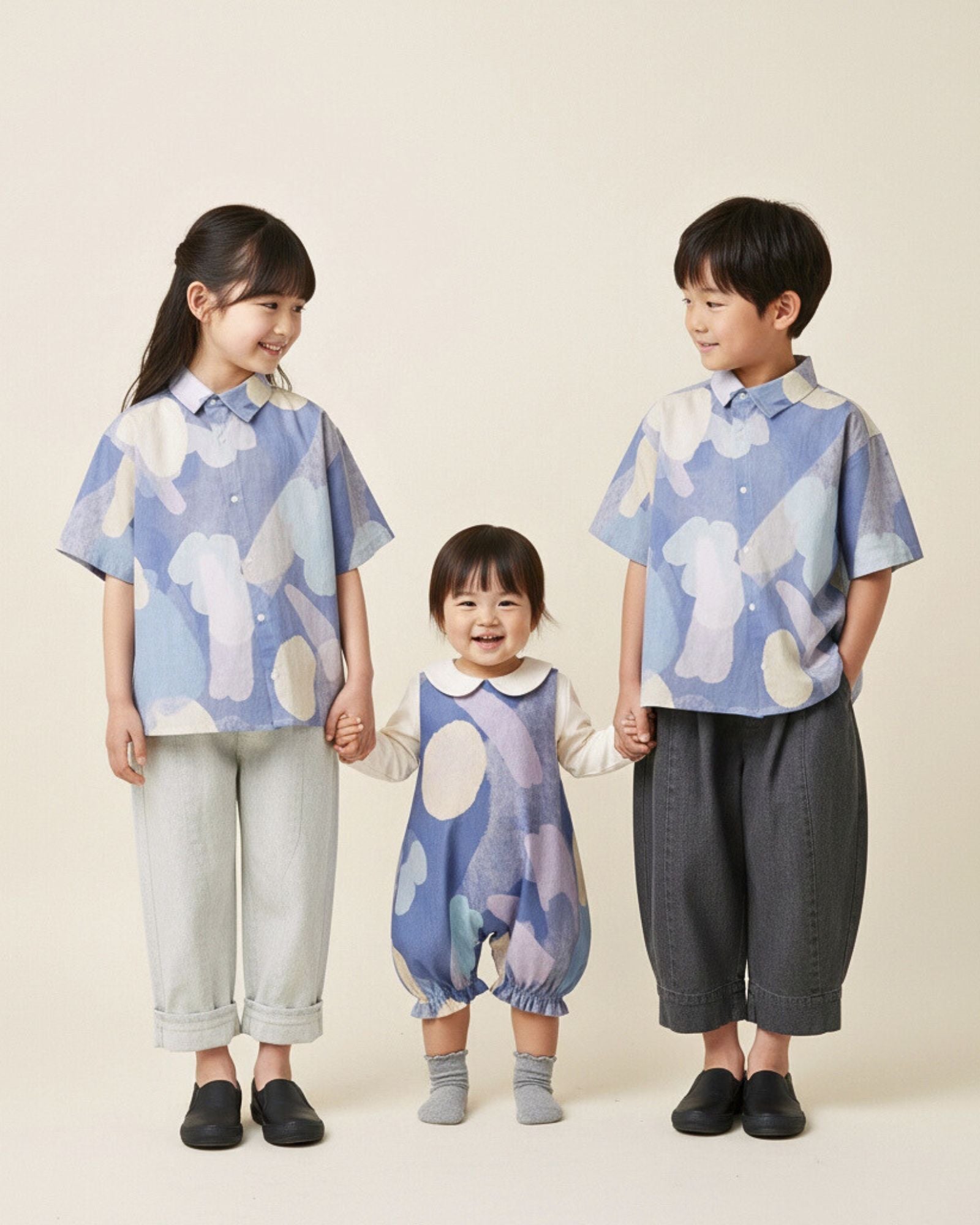 Moonlit Glow Asymmetrical Kids Shirt