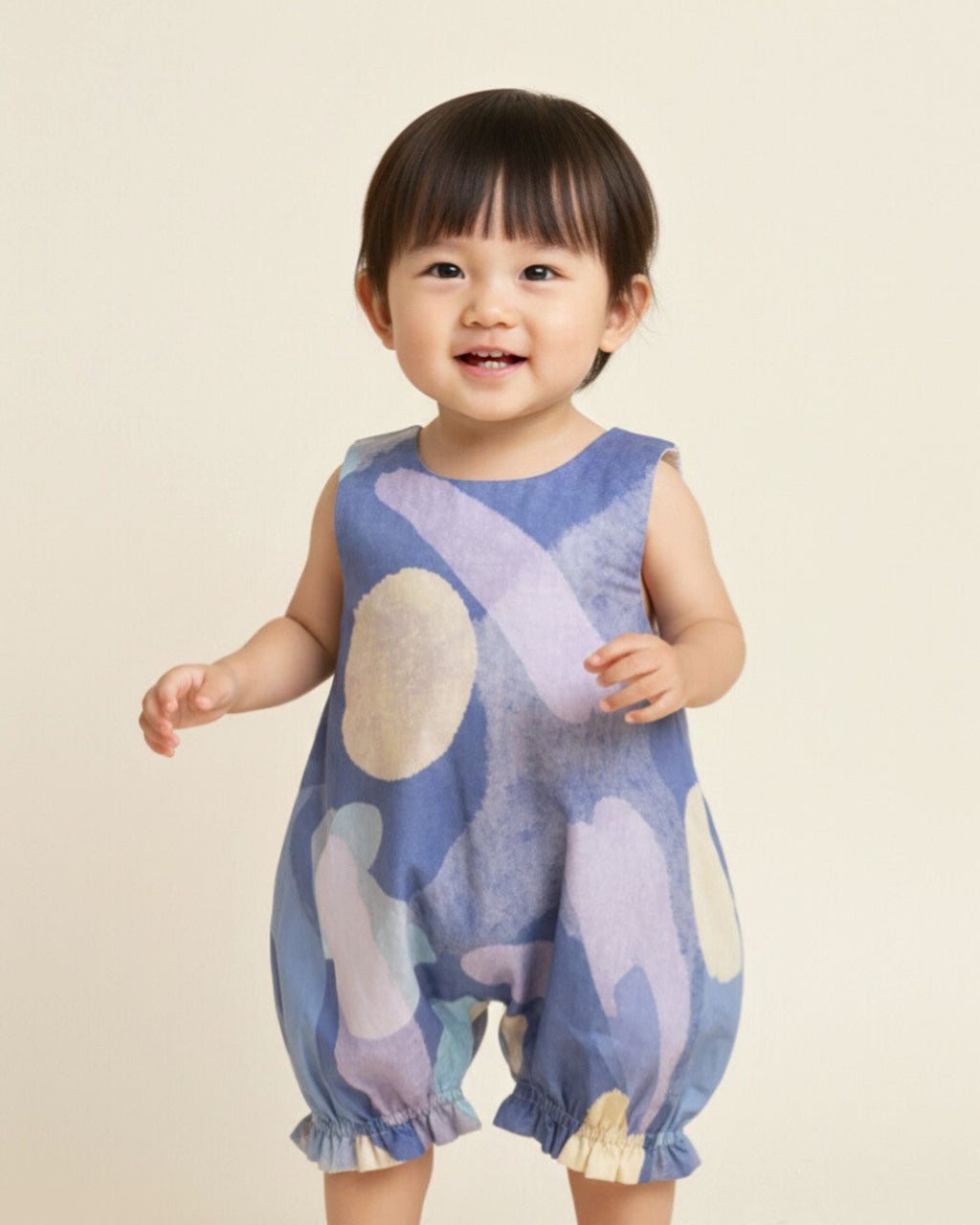 Moonlit Glow Balloon Romper