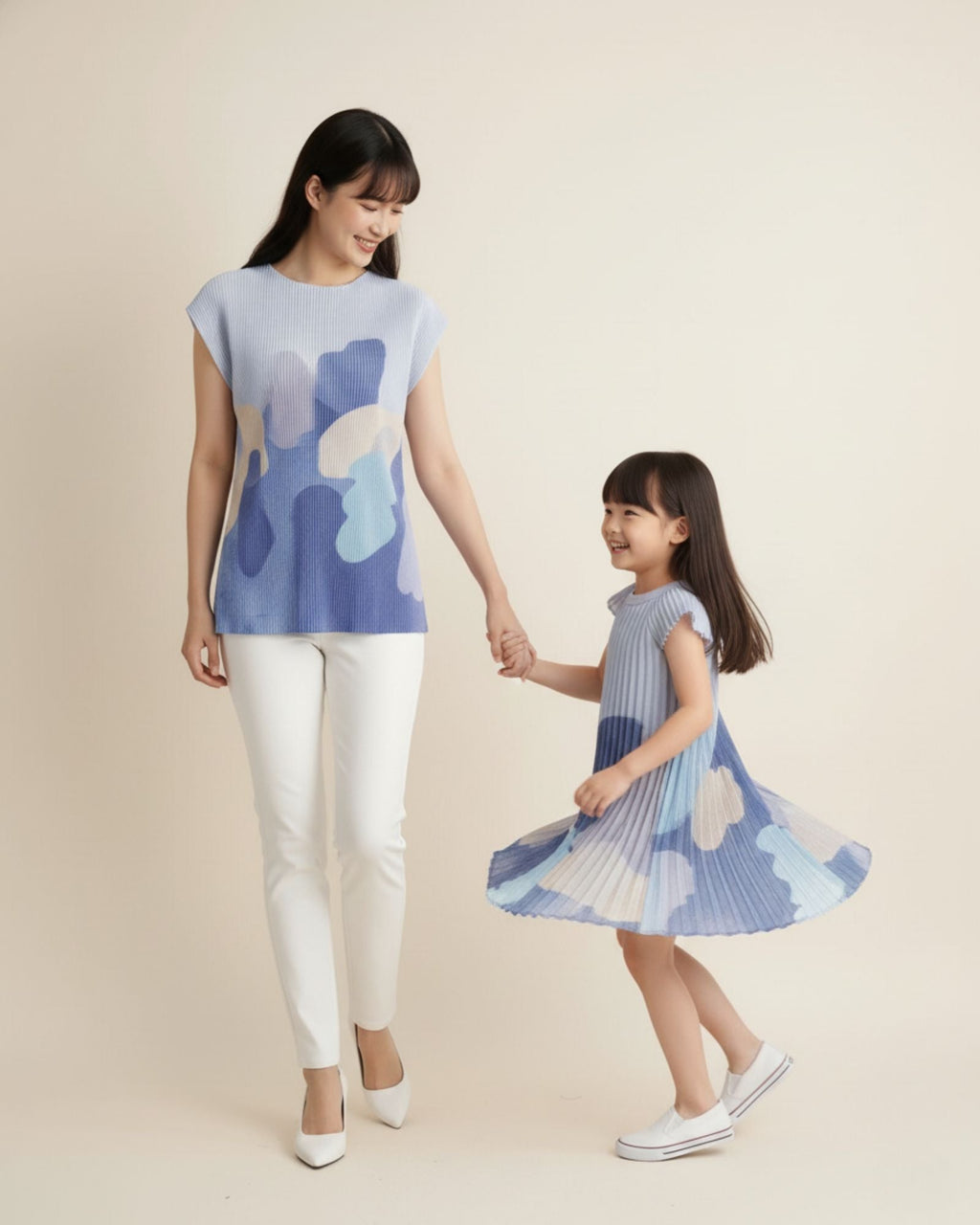 Pre-order: Moonlit Glow Butterfly Pleated Girls Dress