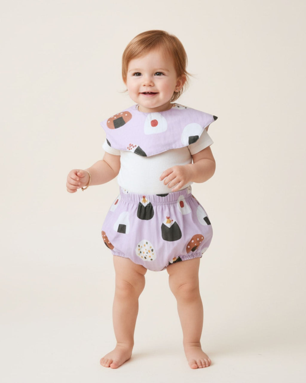 Oishii Sushi Baby Bib - Lilac